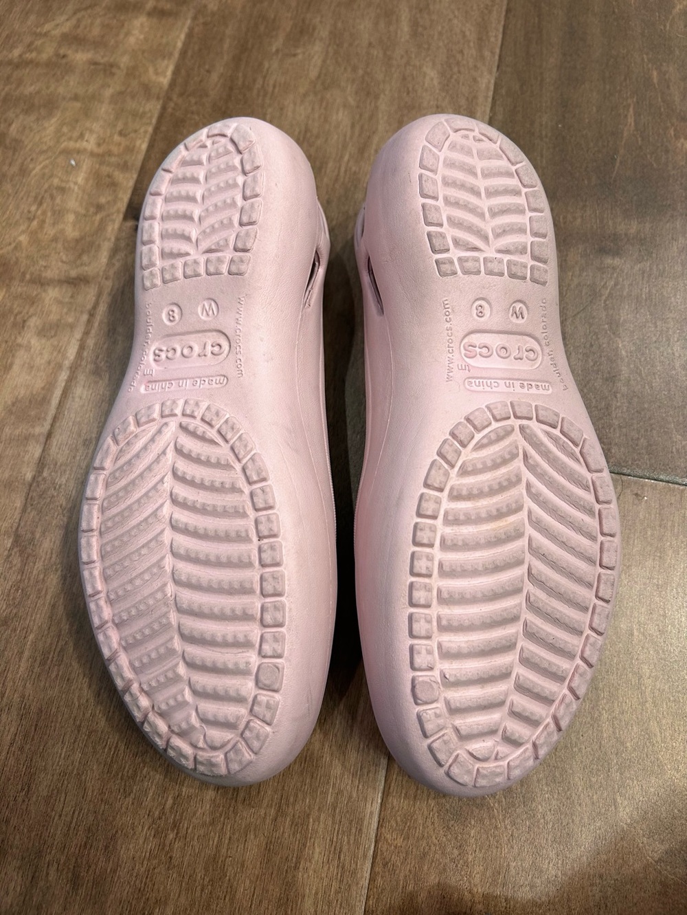 Crocs light pink sling back ballet style shoes 8 - Picture 9 of 10